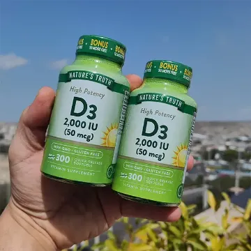 ویتامین D3 نیچرز تروث 50 میکروگرم (2000 واحدی) 